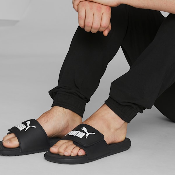 Men's slide sandal with straps