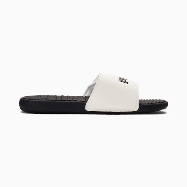 Cool Cat V Men's Slides, Puma Black-Puma White-Puma Black, extralarge