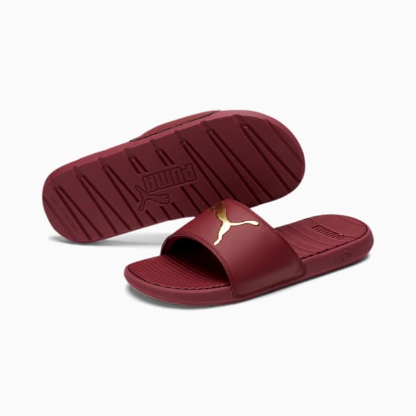 Cool Cat Sport Men's Slides, Rhubarb-Gold, extralarge