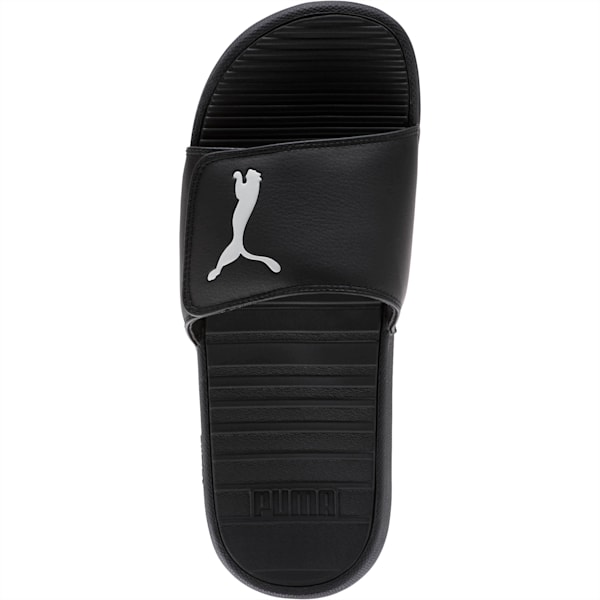 Cool Cat Sport V Slides, Puma Black-Puma White, extralarge