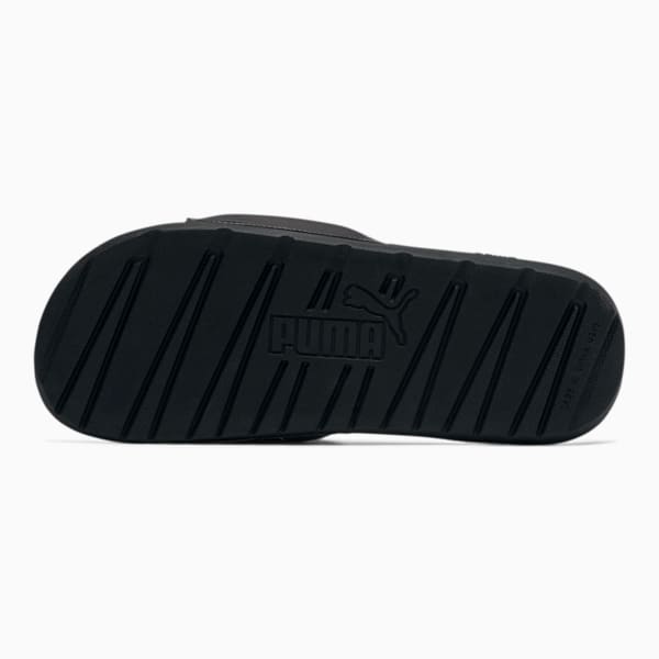 Cool Cat Bold Angled Men's Slides, Puma Black-QUIET SHADE-Blazing Yellow, extralarge