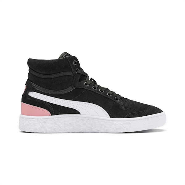 Ralph Sampson Mid Suede Women's Sneakers, Puma Black-Bridal Rose, extralarge