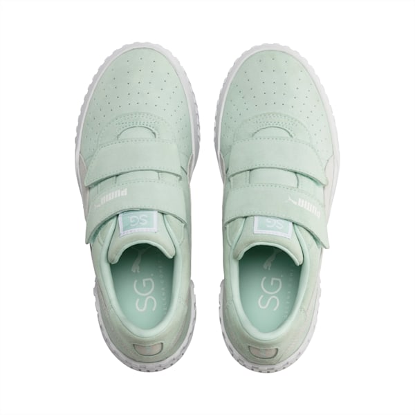 SG x Cali Suede Women’s Sneakers, Fair Aqua-Puma White, extralarge