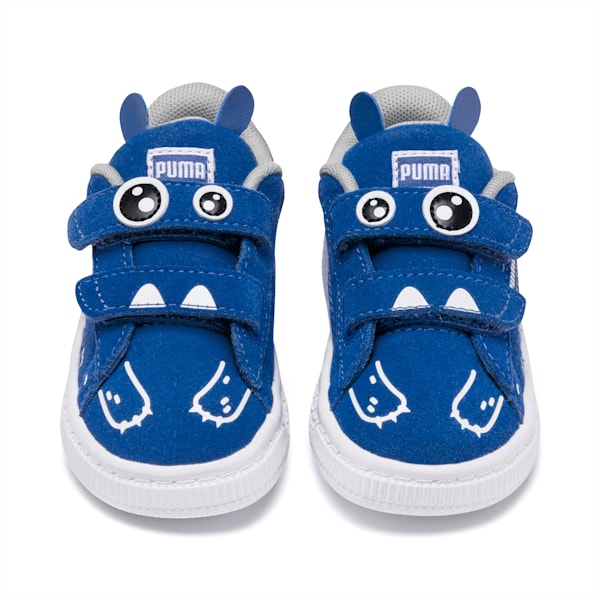 Suede Monster Toddler Shoes, Bright Cobalt-Puma White, extralarge