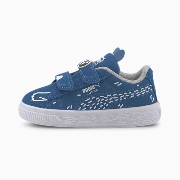 Suede Monster Toddler Shoes, Bright Cobalt-Puma White, extralarge