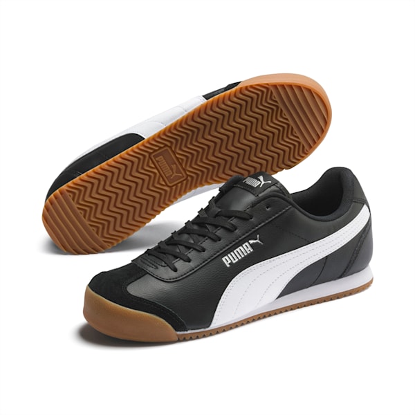 PUMA Turino Men's Sneakers, Puma Black-Puma White-Gum, extralarge