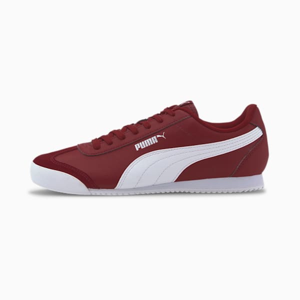 PUMA Turino Men's Sneakers, Red Dahlia-Puma White-Puma Silver, extralarge