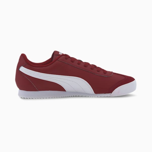 PUMA Turino Men's Sneakers, Red Dahlia-Puma White-Puma Silver, extralarge