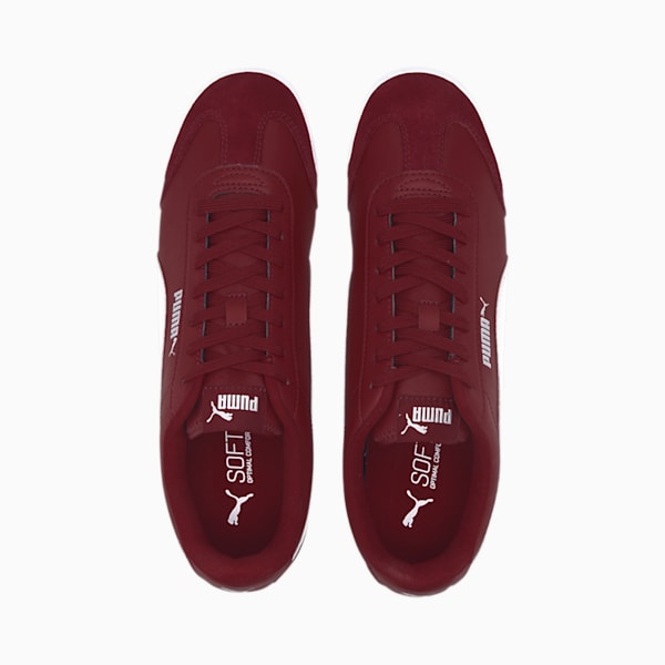 PUMA Turino Men's Sneakers, Red Dahlia-Puma White-Puma Silver, extralarge