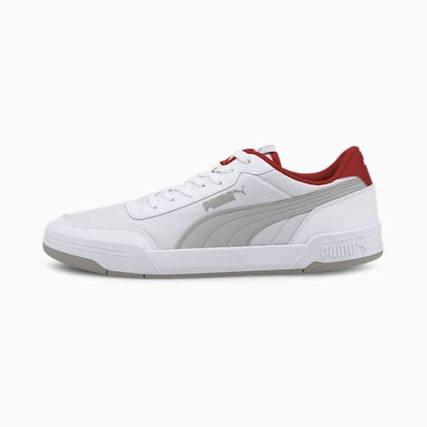 Caracal Style Unisex Sneakers, Puma White-Gray Violet-High Risk Red, extralarge
