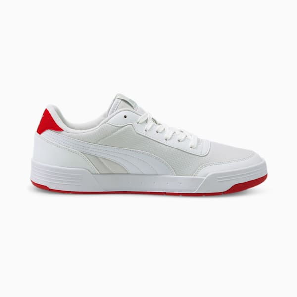 Caracal Style Sneakers, Puma White-Puma White-High Risk Red, extralarge-IND