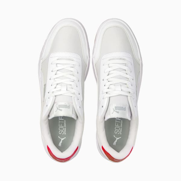 Caracal Style Sneakers, Puma White-Puma White-High Risk Red, extralarge-IND
