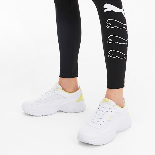 Cilia Mode Mesh, Puma White-Sunny Lime, extralarge-IND