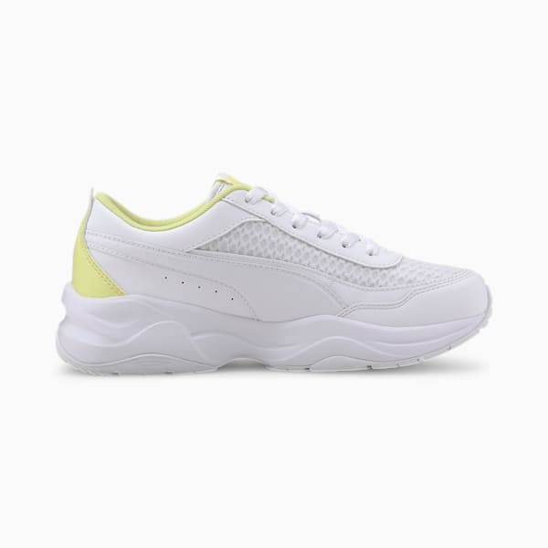 Cilia Mode Mesh, Puma White-Sunny Lime, extralarge-IND