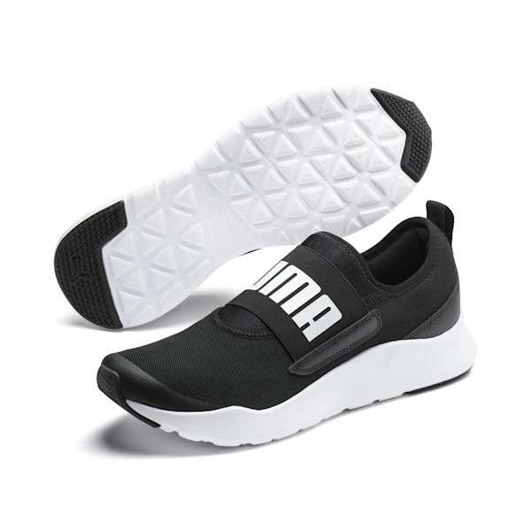 Wired Slip On Unisex Shoes, Puma Black-Puma White, extralarge-IND