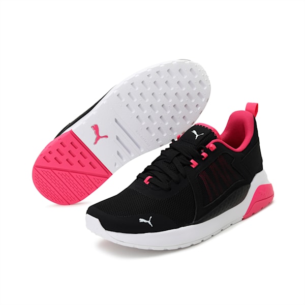 Anzarun Unisex Sneakers, Puma Black-Glowing Pink-Puma White, extralarge-IND