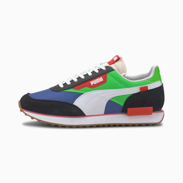 フューチャー ライダー プレーオン スニーカー, Puma Black-Fluo Green-Dazzling Blue, extralarge-JPN