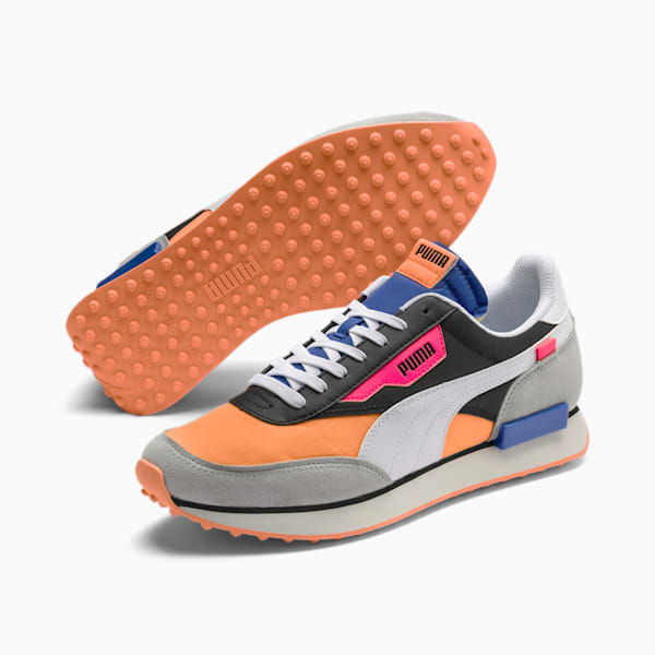 Future Rider Play On Sneakers, Puma Black-Fizzy Orange-High Rise, extralarge-IND