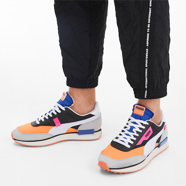 Future Rider Play On Sneakers, Puma Black-Fizzy Orange-High Rise, extralarge-IND