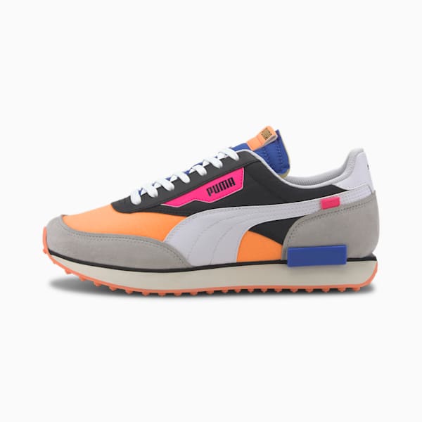 Future Rider Play On Sneakers, Puma Black-Fizzy Orange-High Rise, extralarge-IND
