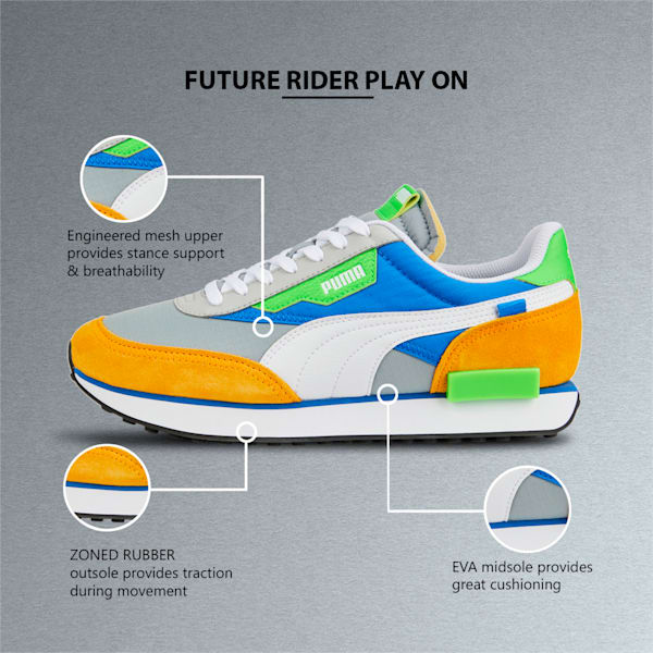 Future Rider Play On Unisex Sneakers, Dark Shadow-Puma Black, extralarge-IND