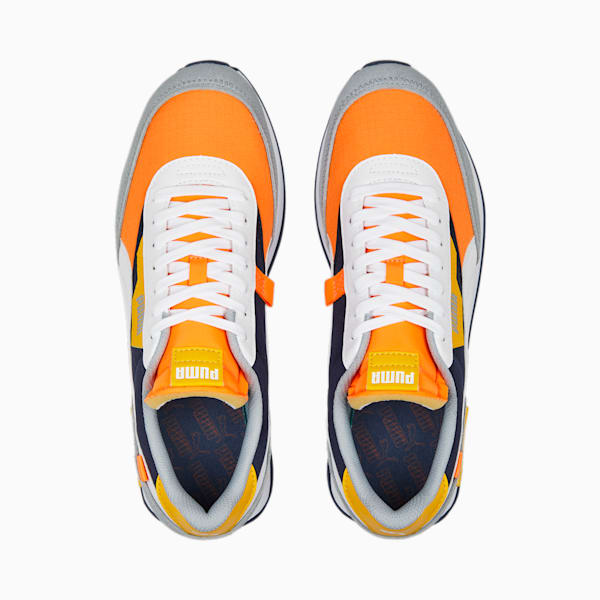 Future Rider Play On Unisex Sneakers, Ultra Orange-PUMA White