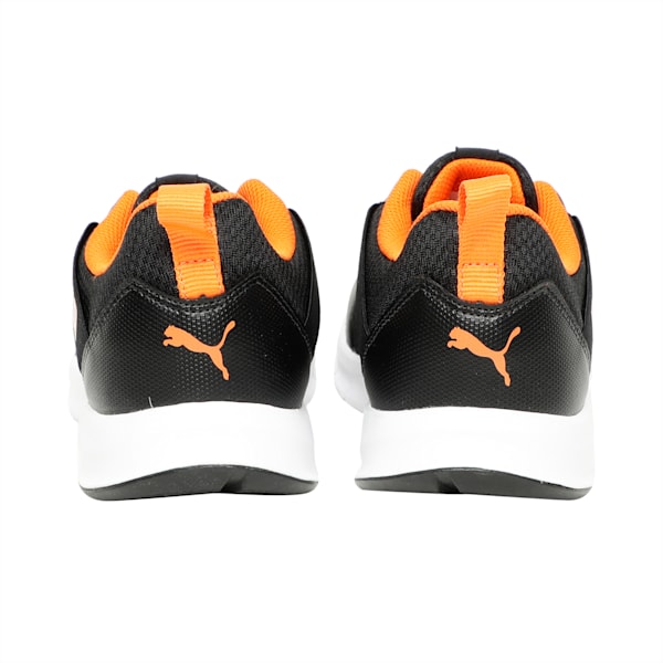 Movemax Men's Sneakers, Puma Black-Vibrant Orange, extralarge-IND