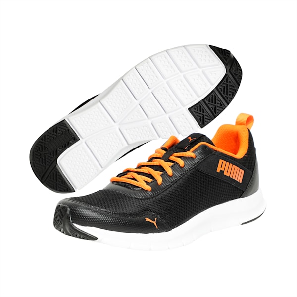 Movemax Men's Sneakers, Puma Black-Vibrant Orange, extralarge-IND