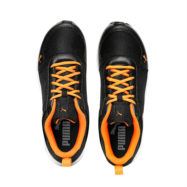 Movemax Men's Sneakers, Puma Black-Vibrant Orange, extralarge-IND