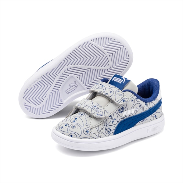 PUMA Smash v2 Family Toddler Shoes, Limoges-Puma White-High Rise, extralarge