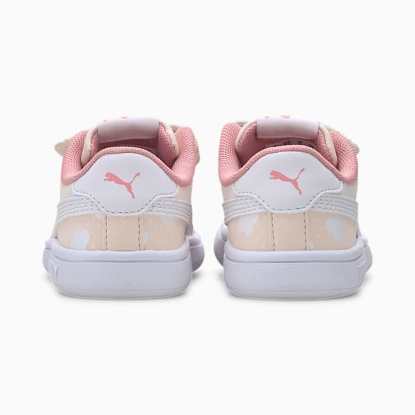 PUMA Smash v2 Toddler Shoes, Rosewater-Peony-Puma White, extralarge