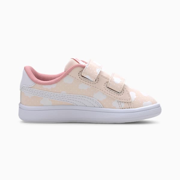 PUMA Smash v2 Toddler Shoes, Rosewater-Peony-Puma White, extralarge