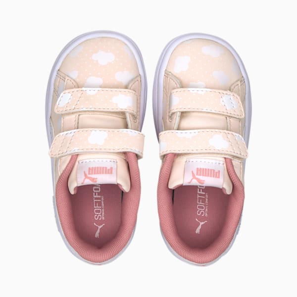 PUMA Smash v2 Toddler Shoes, Rosewater-Peony-Puma White, extralarge