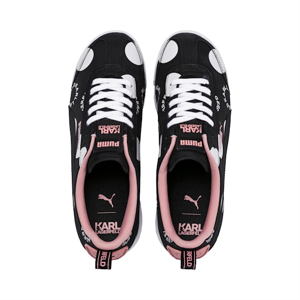 Roma Amor Polka Dot KARL LAGERFELD Women's Sneakers, Puma Black-Puma white, extralarge