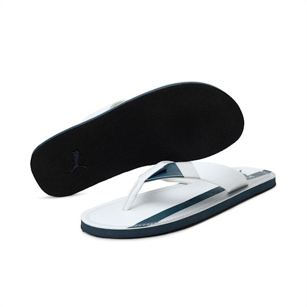 Ketava Duo Men's Slippers, Puma White-Dark Denim-Silver, extralarge-IND