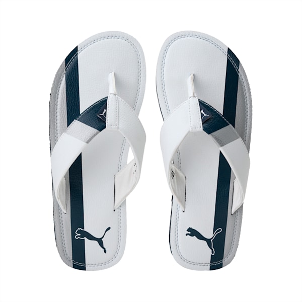 Puma white slippers store