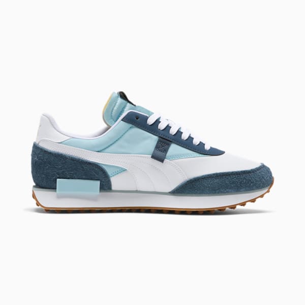 Tenis Rider Game On, Puma White-Aquamarine-Dark Denim, extralarge