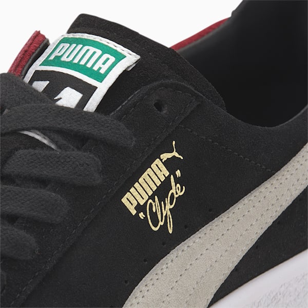 PUMA x THE HUNDREDS Clyde Men's Sneakers, Puma Black-Puma White, extralarge