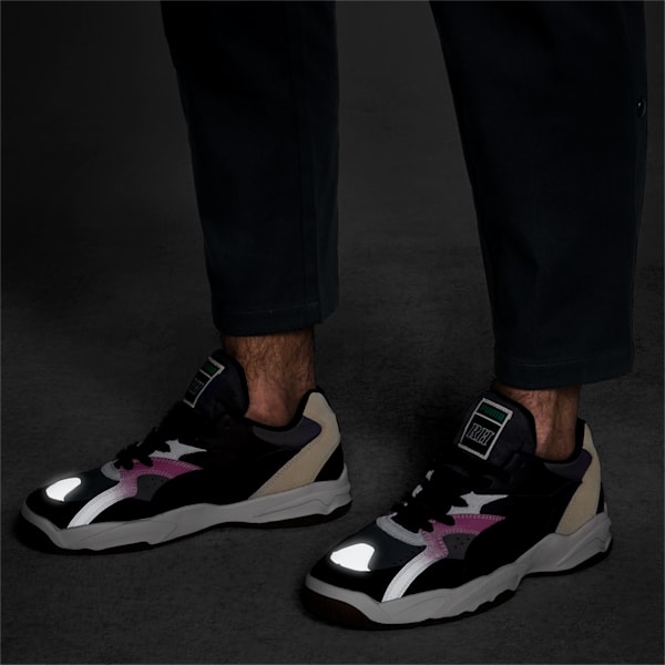 PUMA x RHUDE Performer Sneakers, Charcoal Gray-Puma Black