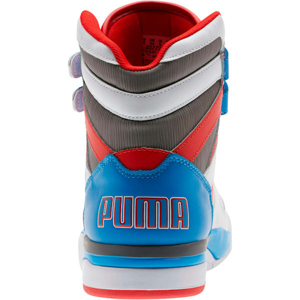 Palace Guard Mid Retro Sneakers, Puma White-Indigo Bunting-High Risk Red, extralarge