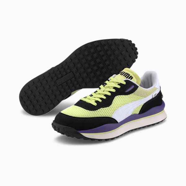 Style Rider Stream On Sneakers, Sunny Lime-Puma Black, extralarge