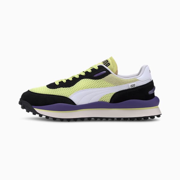 Style Rider Stream On Sneakers, Sunny Lime-Puma Black, extralarge