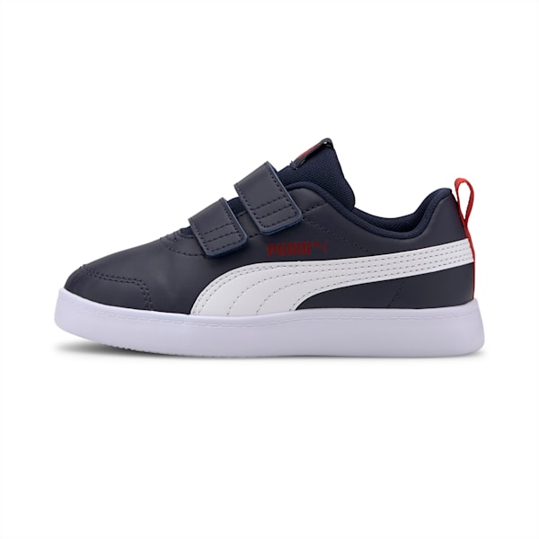 Courtflex V2 V Kids' Sneakers, Peacoat-High Risk Red, extralarge-IND