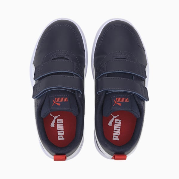 Courtflex V2 Kids' Trainers, Peacoat-High Risk Red, extralarge-GBR