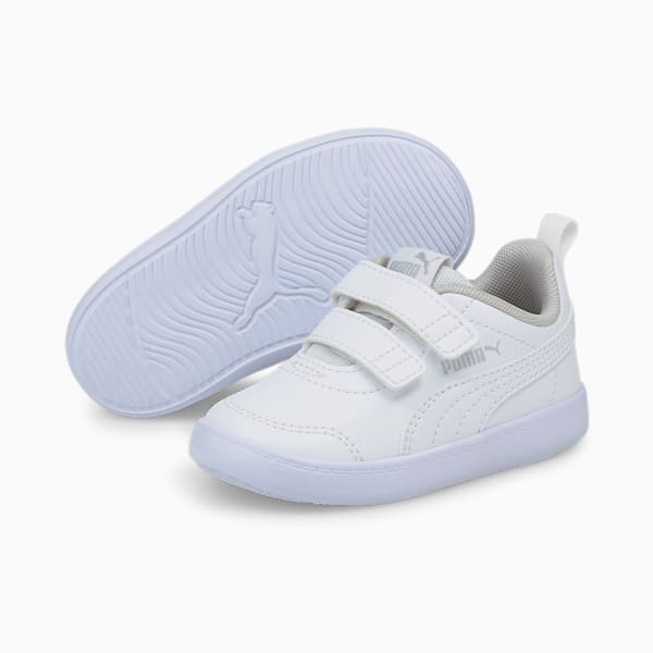 Courtflex V2 Babies' Trainers, Puma White-Gray Violet, extralarge-IND