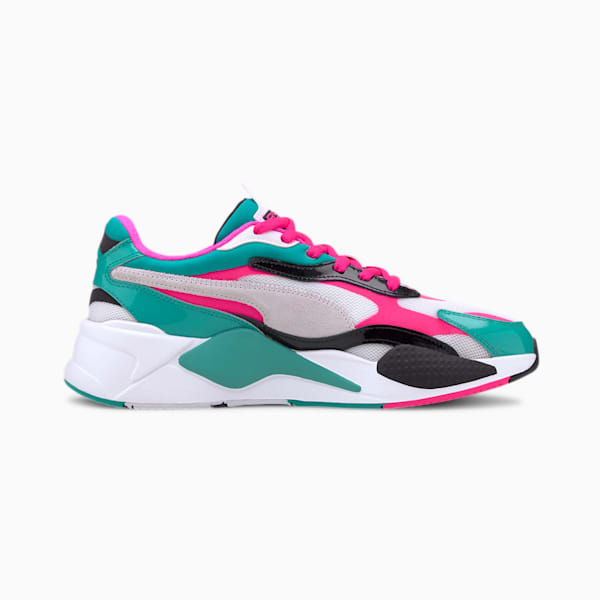 RS-X³ Plastic Sneakers, Puma White-Fluo Pink, extralarge