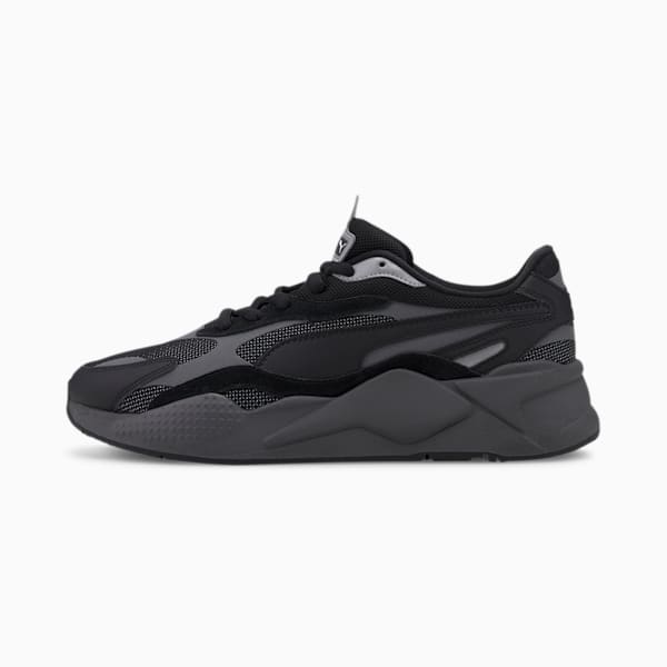RS-X3 Puzzle Unisex Shoes, Puma Black-CASTLEROCK, extralarge-IND