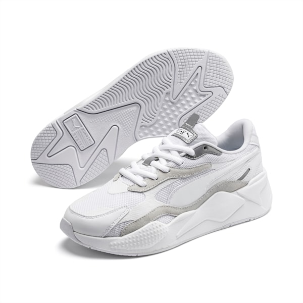 RS-X³ Puzzle Men's Sneakers, Puma White-Puma Silver, extralarge
