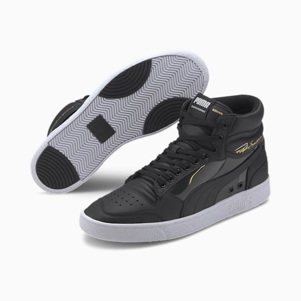 Ralph Sampson Mid Glass Men's Sneakers, Puma Black-Puma White, extralarge