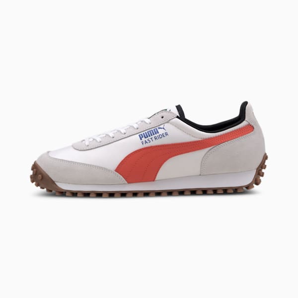Fast Rider Source Men's Sneakers, Puma White-Hot Coral, extralarge